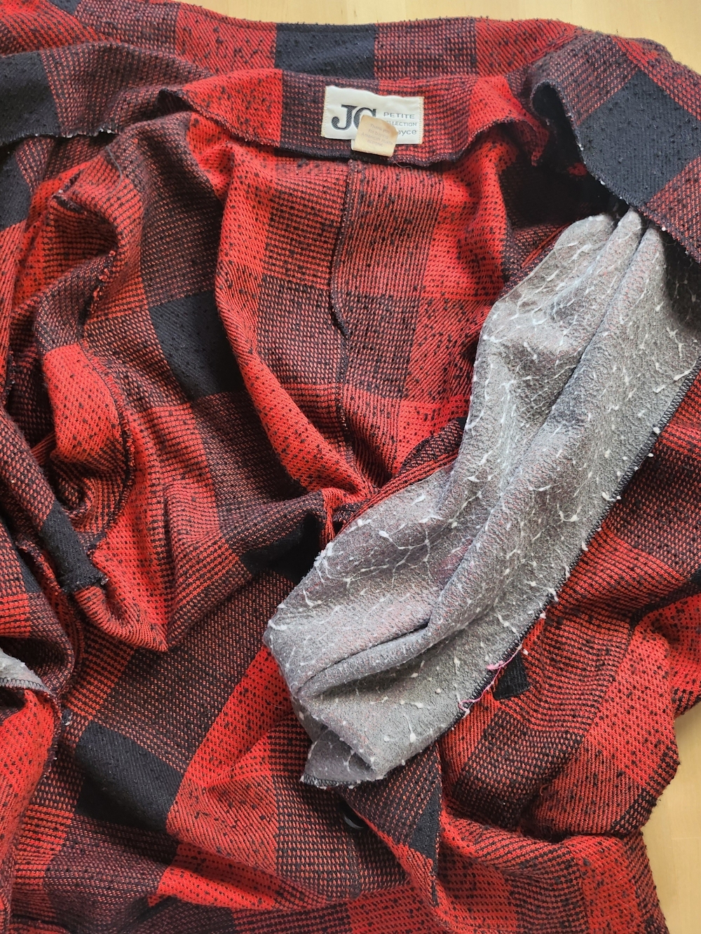 Vintage Grunge Punk Plaid S/M Oversized Skirt Jacket Blazer Set - Picture 8 of 9